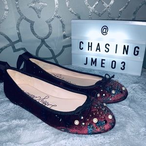 Libby Edelman Ballet Flats 8.5 Gladiator Straps